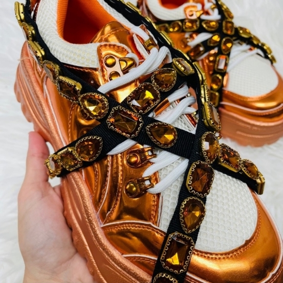 🔥New Arrival🔥 Orange Chunky Sneaker - Picture 2 of 5